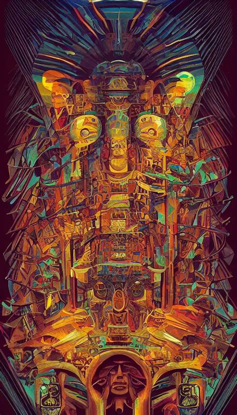 The Oracle Of The Mayan Elders Italian Futurism Da Stable Diffusion