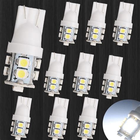 Buy 10x White Car Lights 10 LED 1210 SMD T10 W5W Bulb Wedge Side Light