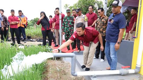 Kantor Imigrasi Kediri Resmikan Sumur Bor Irigasi Pertanian Dorong