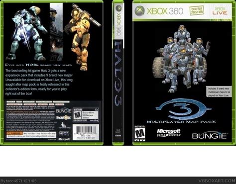 Halo 3 Multiplayer Map Pack Xbox 360 Box Art Cover by taco4571