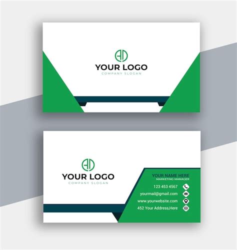 Premium Vector Vector Modern Creative And Clean Business Card Template