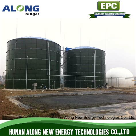 2 2000m3 Uasb Anaerobic Reactor Digester Biogas Plant Enamel Steel