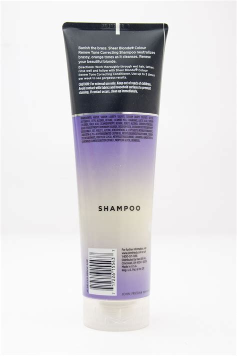 John Frieda Sheer Blonde Colour Renew Tone Correcting Shampoo Fl Oz