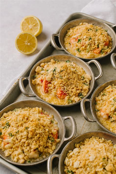 Lazy Lobster Casserole With Buttery Ritz Topping Baked Bree