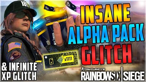 Insane Infinite Xp Glitch Unlimited Free Alpha Pack Glitch Tutorial Rainbow Six Siege