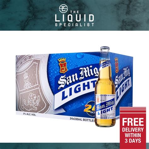 San Miguel Light Beer Pint 24 Pints X 330ml Shopee Singapore