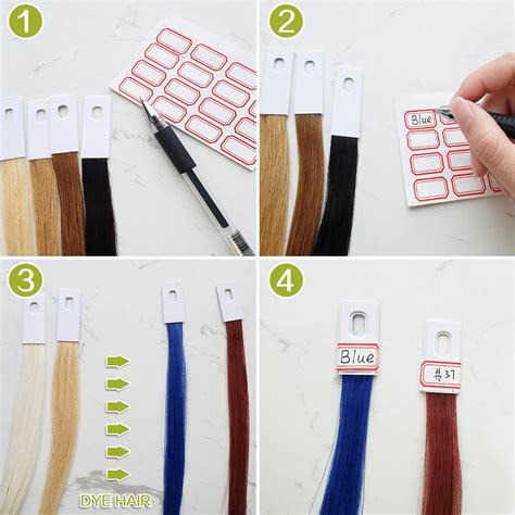 Felek 30 Pack Hair Swatches For Testing Color Human Hair Swatch Testing