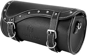 Motorcycle Front Fork Bag Nicecnc Pu Leather Motorcycle Handlebar Bag