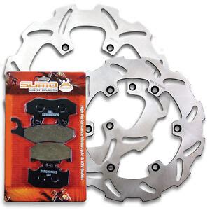 Front Rear Brake Disc Rotors Pads For Suzuki RM 125 RM 250 RMX 250