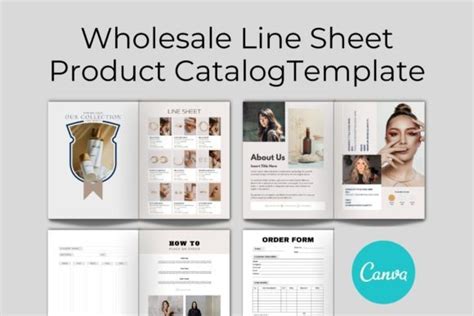 Wholesale Line Sheet Canva Template Graphic By Craftsmaker Creative