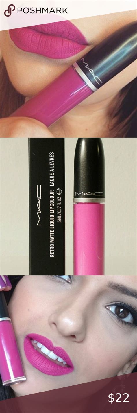 Last One Nib Mac Fuchsia Flicker Liquid Lipstik Retro Matte Liquid