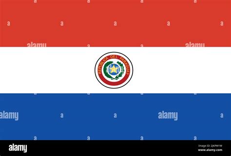 Vector Illustration Of The Flag Of Paraguay Stock Vector Image And Art