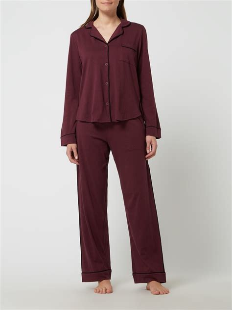 Dkny Pyjama Aus Baumwoll Viskose Mix Bordeaux Online Kaufen