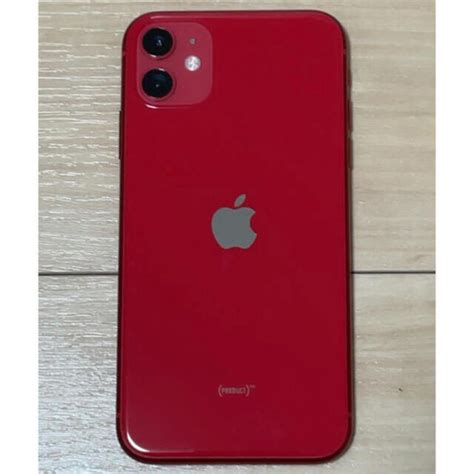 でもいきな Apple iPhone 11 RED 64 GB SIMフリーの通販 by アイン s shopアップルならラクマ 超美品