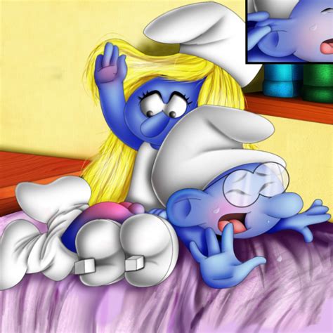 Rule 34 Brainy Smurf Femdom Smurfette Spanking Tagme The Smurfs 906074