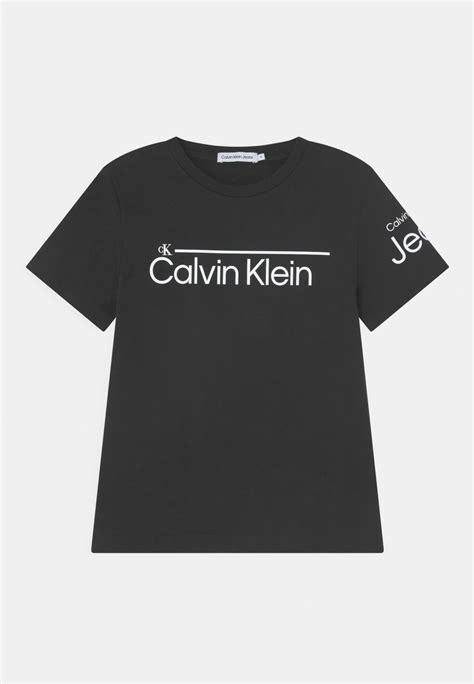 Calvin Klein Jeans T Shirt Print Blackschwarz Zalandode