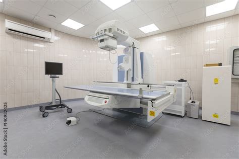 X Ray Room In A Hospital Er Operating Room With A Classic Ceiling