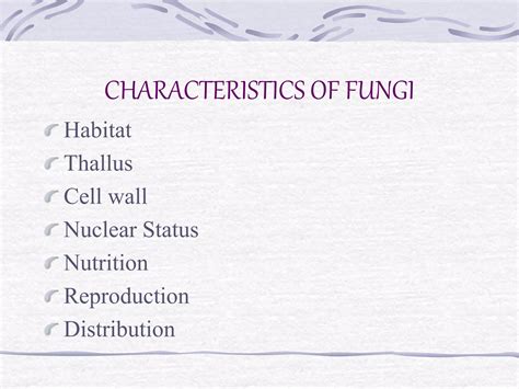 General Characteristics And Classification Of Fungi Ppt