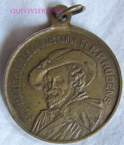 Med Medaille Anniversaire De La Naissance De Rubens Anvers