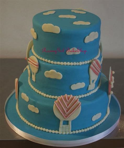 Hot Air Balloon Baby Shower Cake Decorated Cake By Cakesdecor