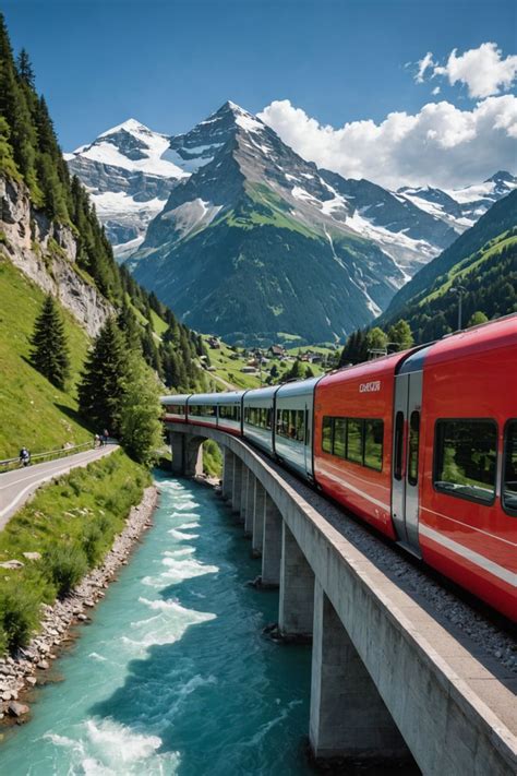 Glacier Express Scenic Swiss Rail Adventure Swiss Alps Train Ride