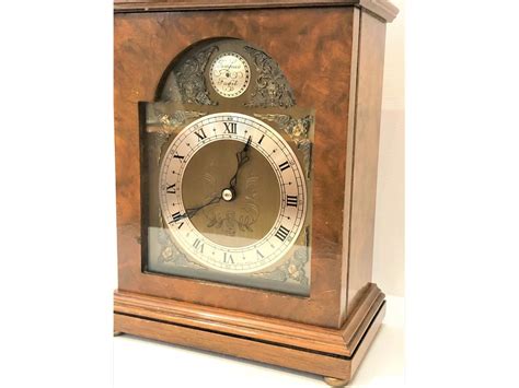 Elliot Burr Walnut Cased Mantel Clock