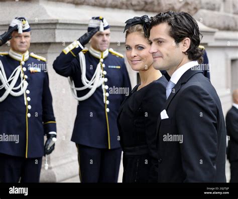 Princess Madeleine And Prince Carl Philip Are Arriving To The Opening Of The House Of The