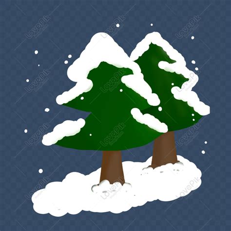 Gratis Dibujado A Mano Dibujos Animados Invierno Navidad Nieve Rbol Ni