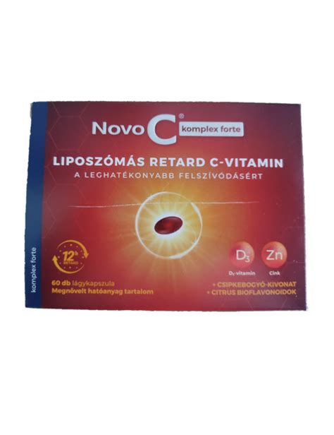 Novo C Komplex Forte Liposzom S Retard C Vitamin Kapszula Prevenci