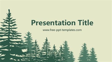 Powerpoint Template Free Forest