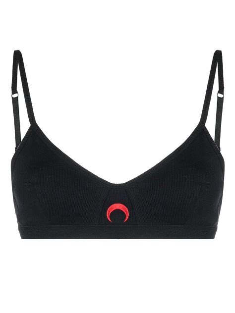 Buy Marine Serre Embroidered Logo Triangle Bra At 30 Off Editorialist