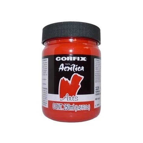 Tinta Acr Lica Arts Corfix Ml Vermelho Cadmio Gr Submarino