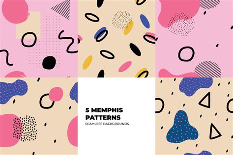 Memphis Pattern Set 22192678 Vector Art at Vecteezy