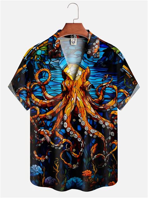 Hardaddy Moisture Wicking Octopus Hawaiian Shirt Hardaddy