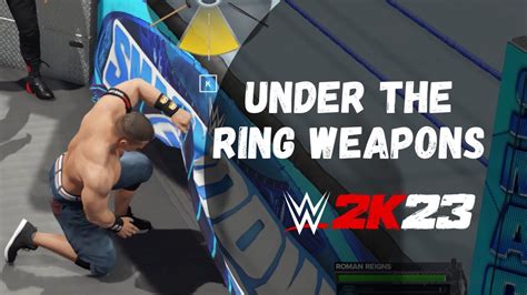 How To Get Weapons From Under The Ring In WWE 2k23 Xbox Playstation