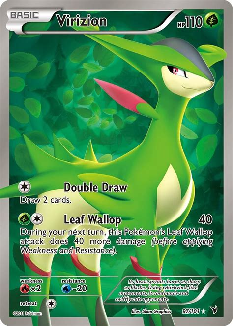 Virizion Full Art Noble Victories Pokemon