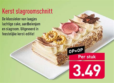 Slagroomschnitte Folder Aanbieding Bij Aldi Details