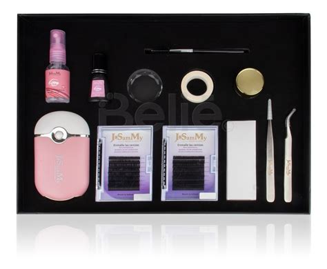 Kit Pestañas Mink 1x1 Profesional Para Aplicación Extensión Meses Sin