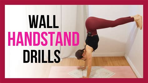 Handstand Tutorial L Shape Exercise Using A Wall Youtube