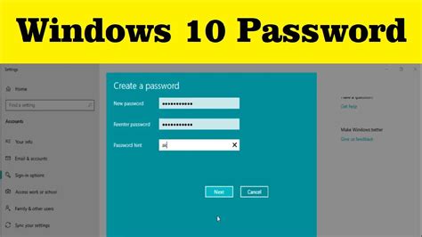 How To Create Password On Windows 10 In Laptop 2019 Youtube