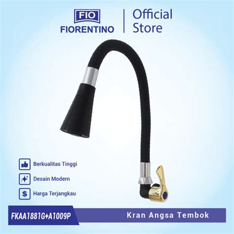 Promo Fiorentino Kran Angsa Flexibel Kran Cuci Piring Gold FKA1881G