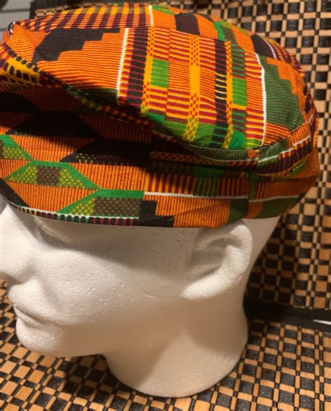 African Hat African Kufi Kente Cloth Kufi African Unisex Etsy