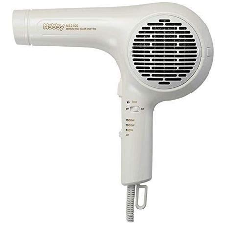 New Tescom Nb3100 White Nobby Minus Ion Hair Dryer 1500w 100v Japan