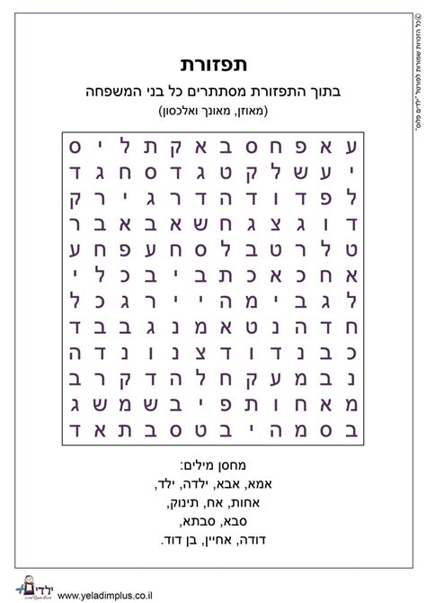 תפזורת משפחה ילדים פלוס