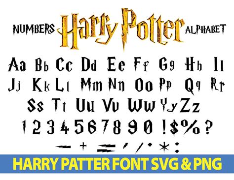 Printable Harry Potter Letter Font