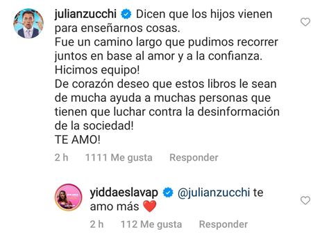 Julián Zucchi Dedica Emotivo Mensaje A Yiddá Eslava Tras Revelar Que Es