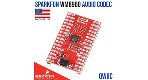 SparkFun WM8960 Audio Codec Board Qwiic Micro Robotics