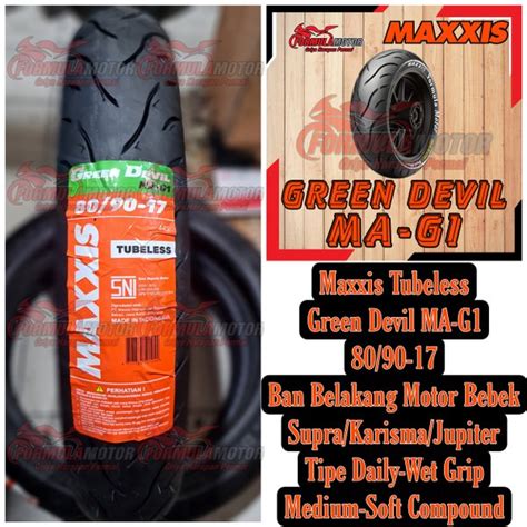 Jual Ban Maxxis Green Devil Ma G Tubeless Ban Belakang