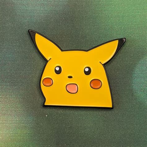 Surprise Pikachu Enamel Pin Etsy