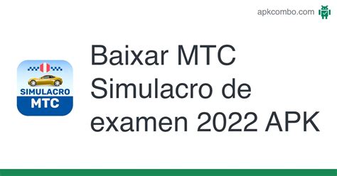 MTC Simulacro de examen 2022 APK Android App Baixar Grátis